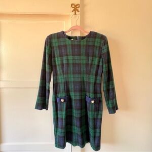vintage plaid dress